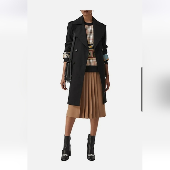 NWT Burberry Trench in Black US 6 - Picture 8 of 8